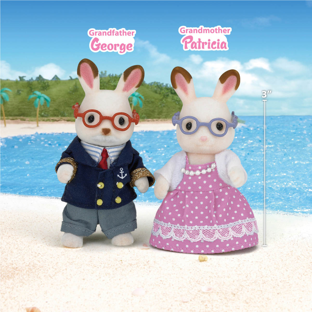 Chocolate Rabbit Grandparents - Calico Critters