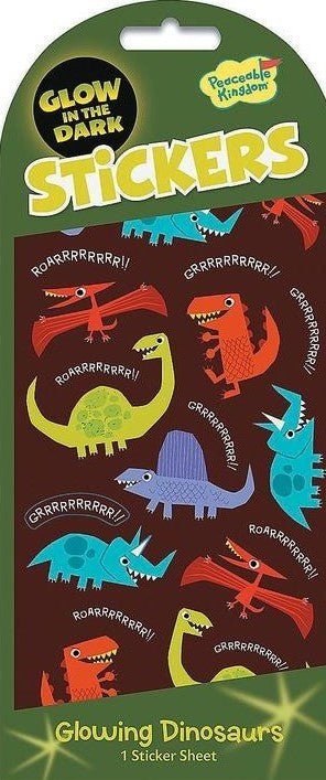 Glow-In-The-Dark: Glowing Dinosaurs Stickers