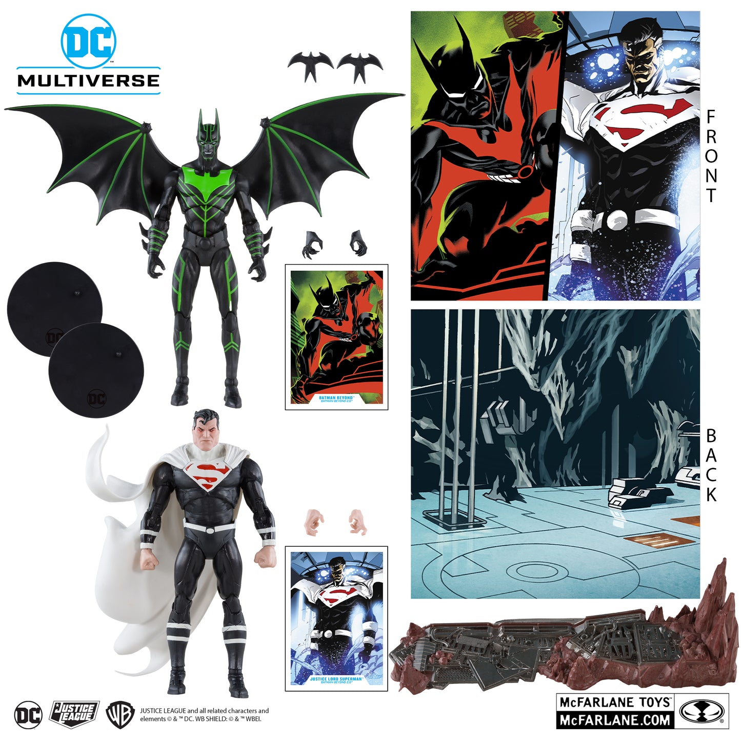 DC Multiverse Batman Beyond Vs. Justice Lord Superman