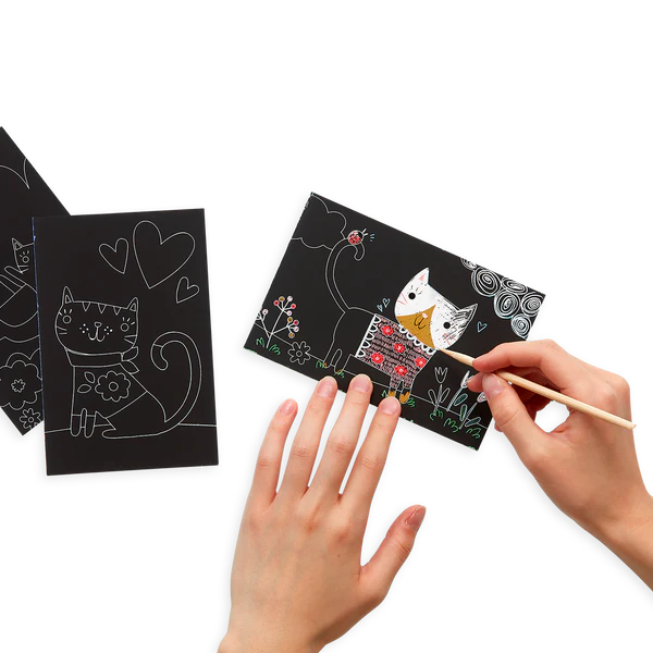Scratch & Scribble: Mini Kit - Cutie Cats (7pc Set)