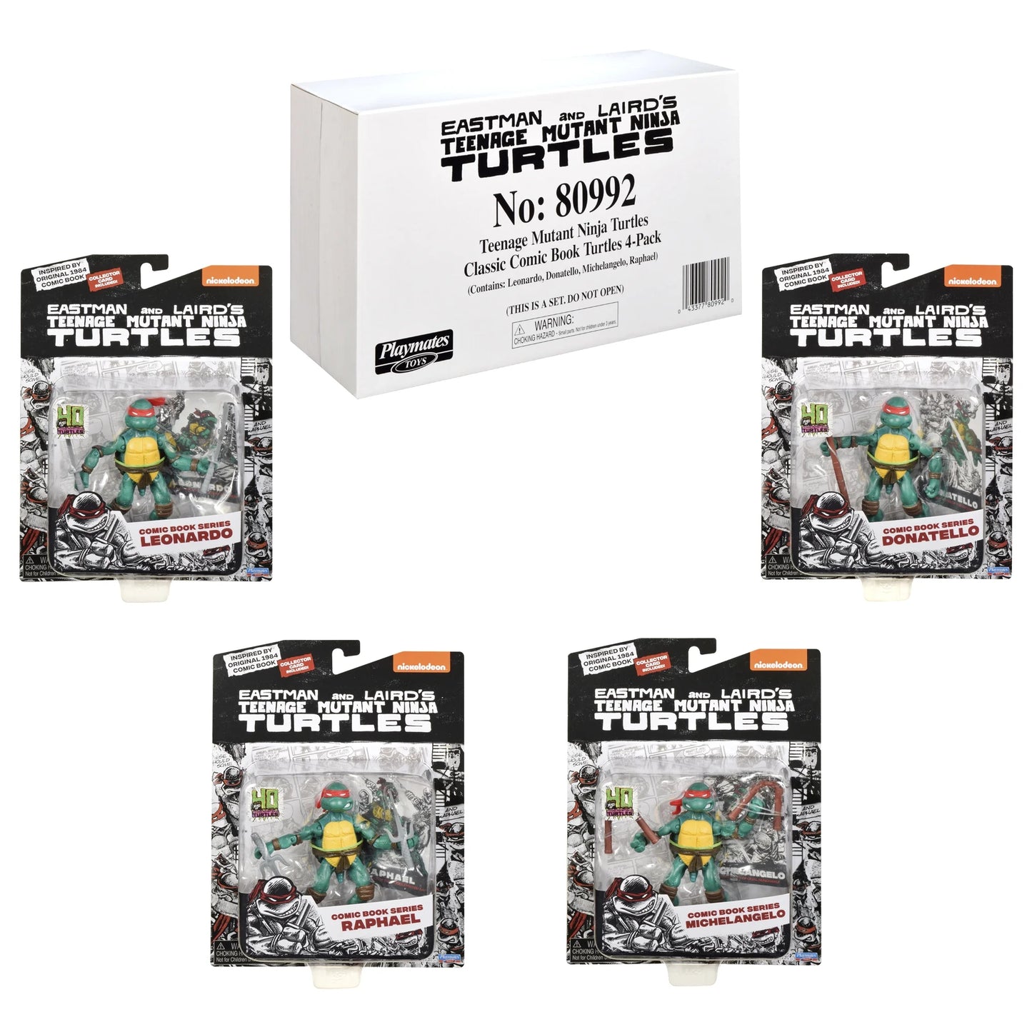 TMNT Classic Comic Book Series Action Figure 4-Pack (Playmates)