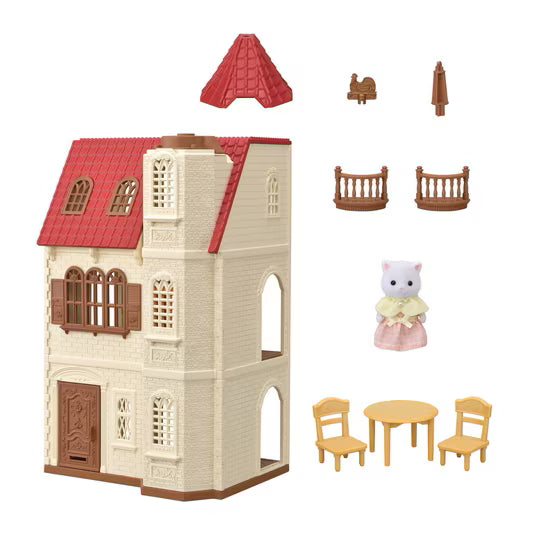 Red Roof Tower Home - Calico Critters