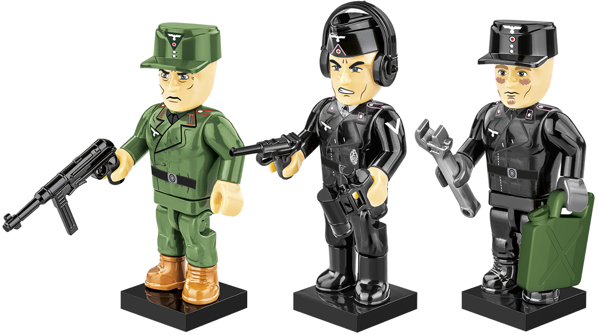 German Tank Crew - 3 figures & accessories
