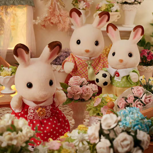 Chocolate Rabbit Family - Calico Critters