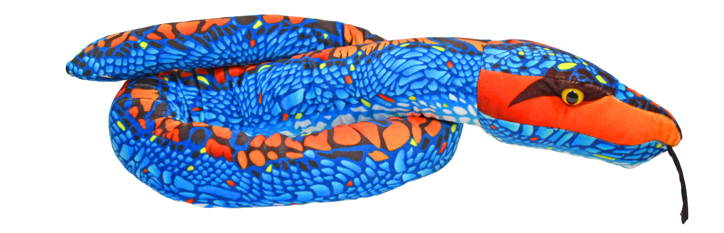 Snake Blue and Orange - 54"