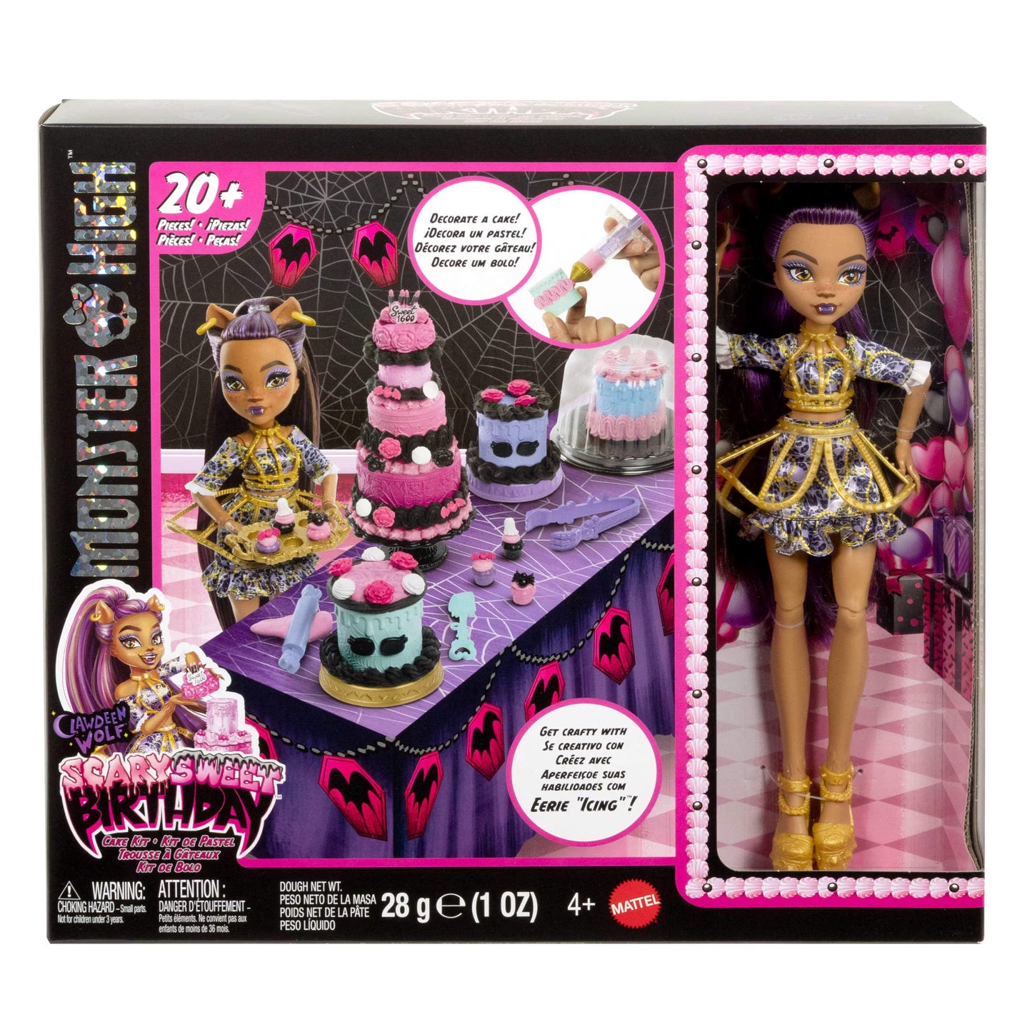 Monster High Scary Sweet Birthday Clawdeen Wolf Cake Kit