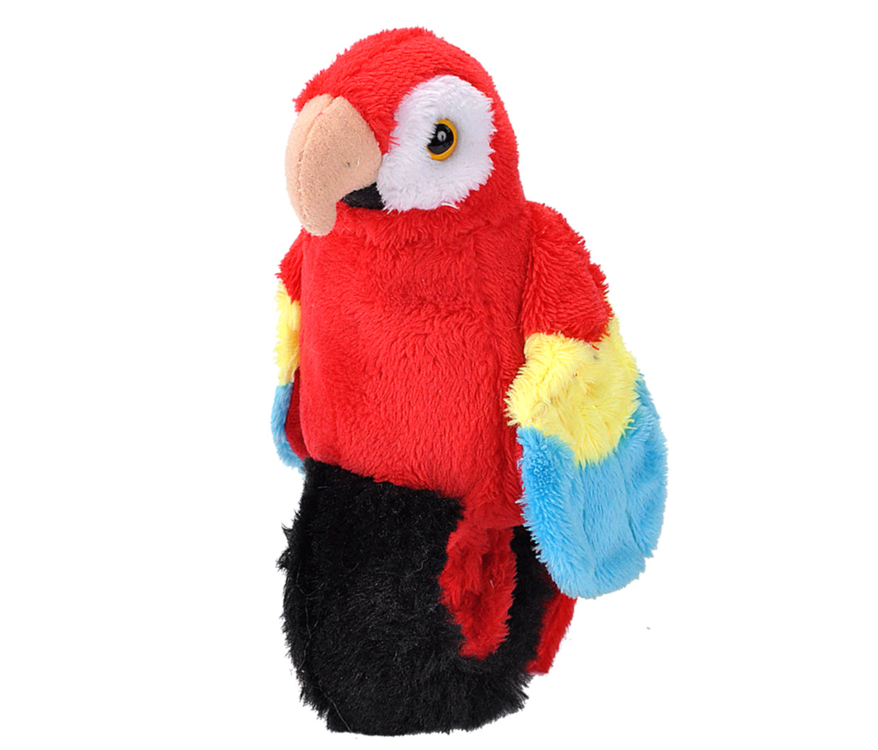 Perching Parrot Scarlet Macaw - 7"