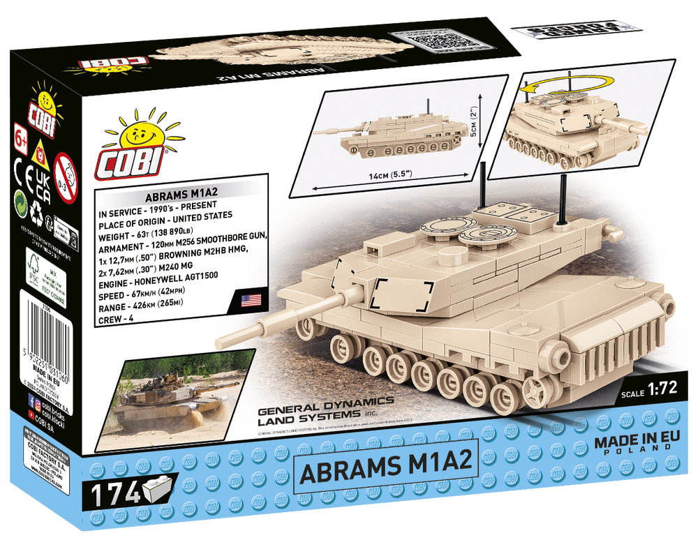Abrams M1A2 1:72
