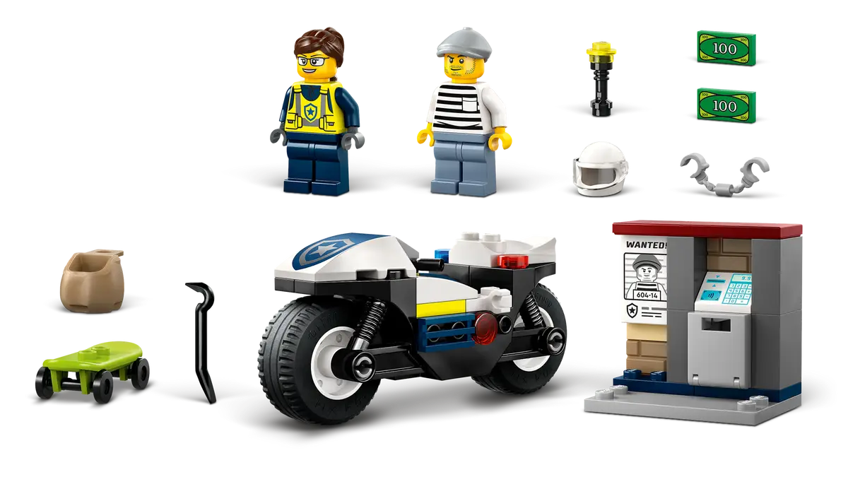 LEGO® City Police Motorcycle chase 4+ (60455)