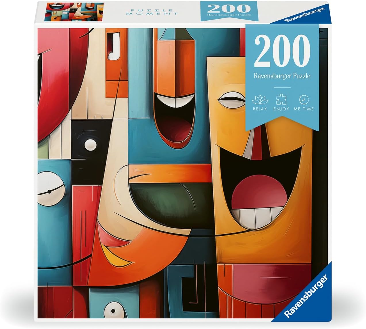 Ravensburger – Puzzle Moment 200 Pièces – Mixtape Vintage – 33x21 Cm – Détente Rapide
