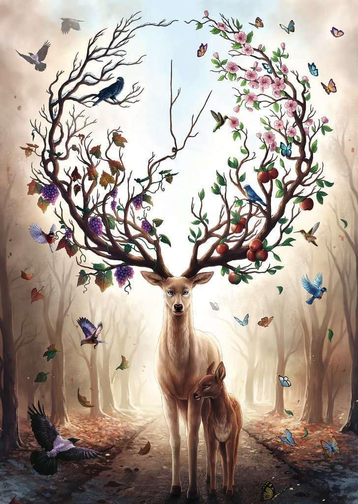 Magical Deer 1000pc Puzzle