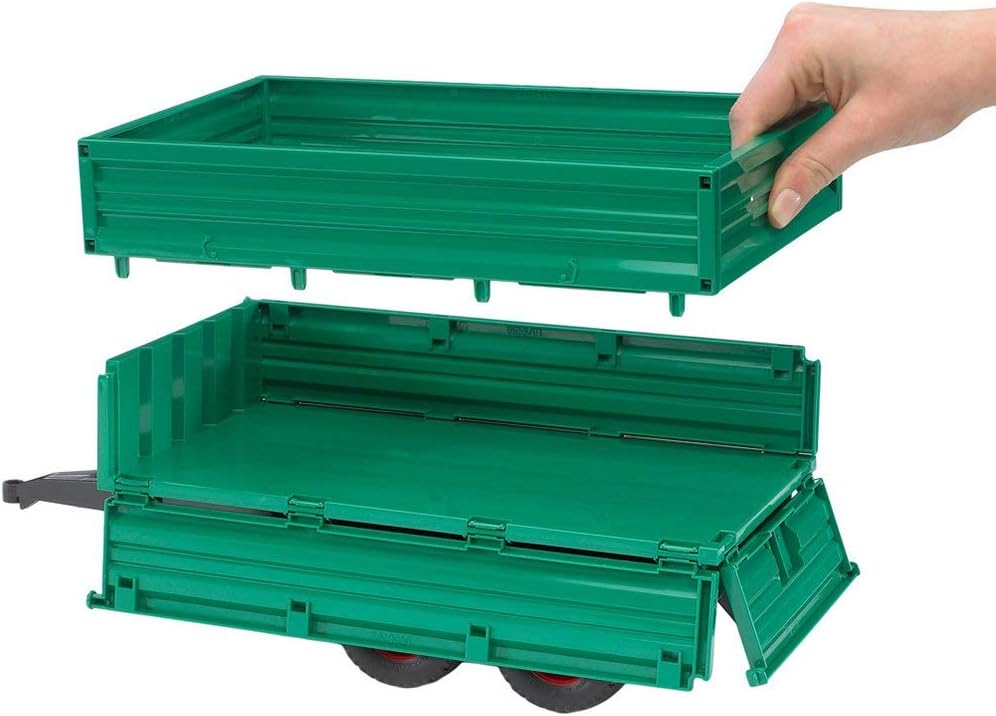 Bruder 02010 Green Trailer w/ Removable Top 18.10.10