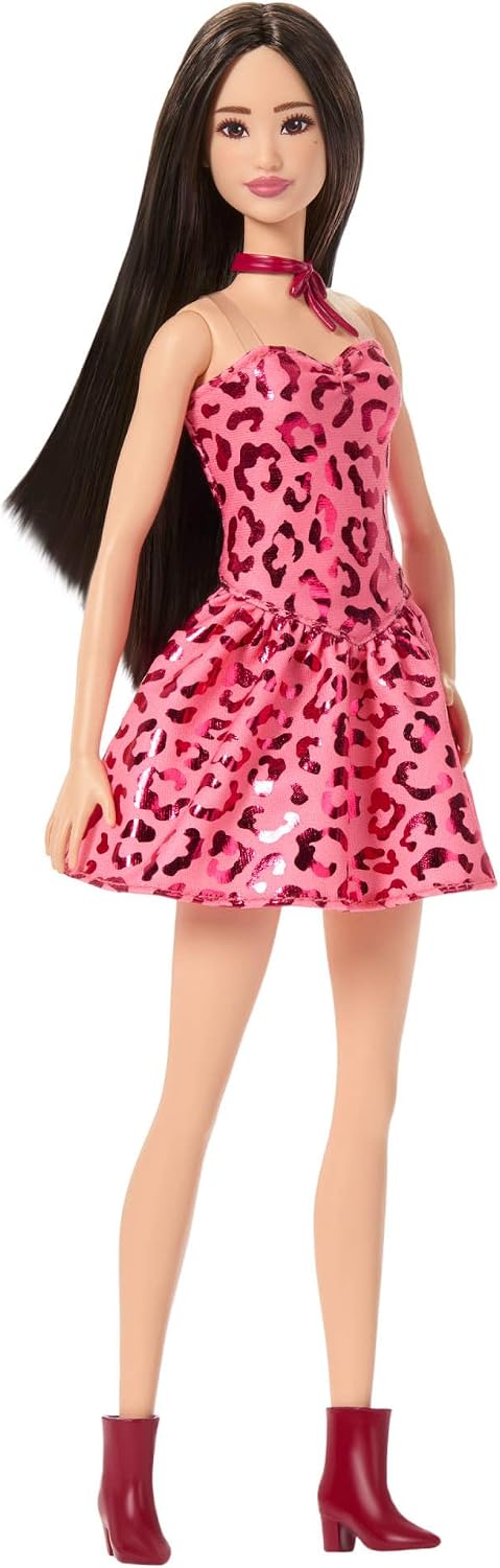 Barbie Fashionista - Red Leopard Print Dress