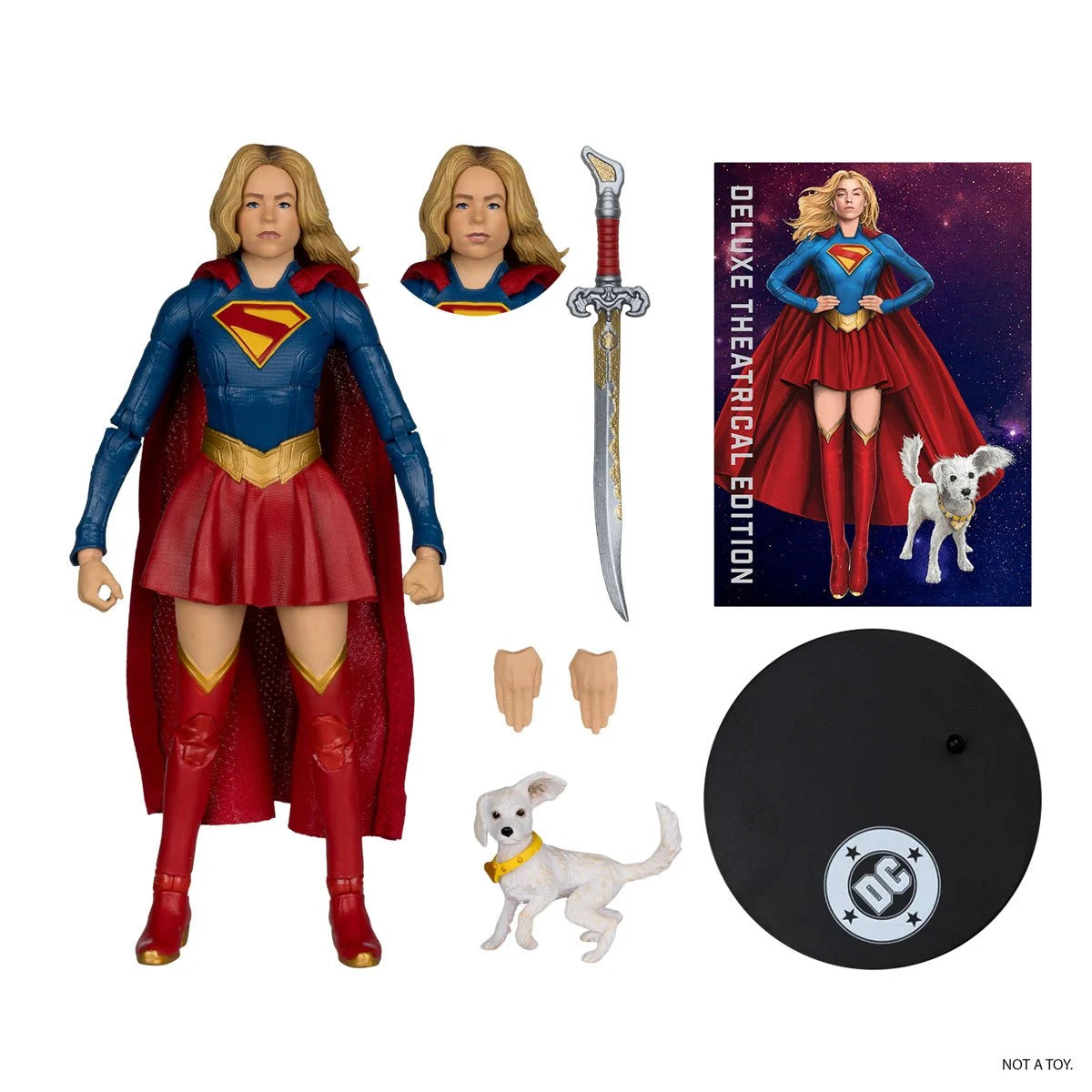 DC Deluxe Theatrical W4 Supergirl & Puppy Krypto 7-Inch Action Figure