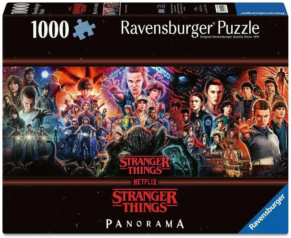 Stranger Things 1000pc Panoramic Puzzle – Sir Troy's Toy Kingdom