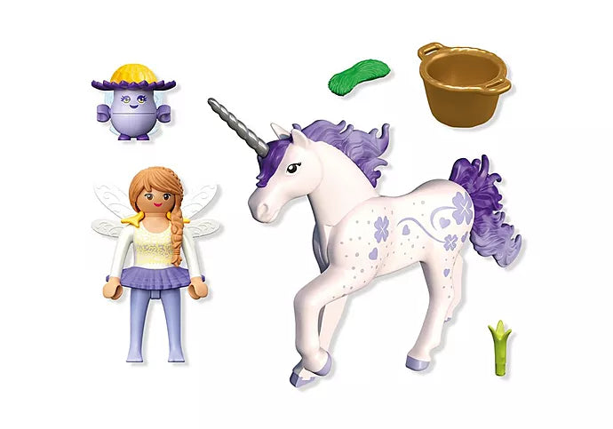 Collectible Unicorn: Lucky Lavender with Fairy (PM-71843)