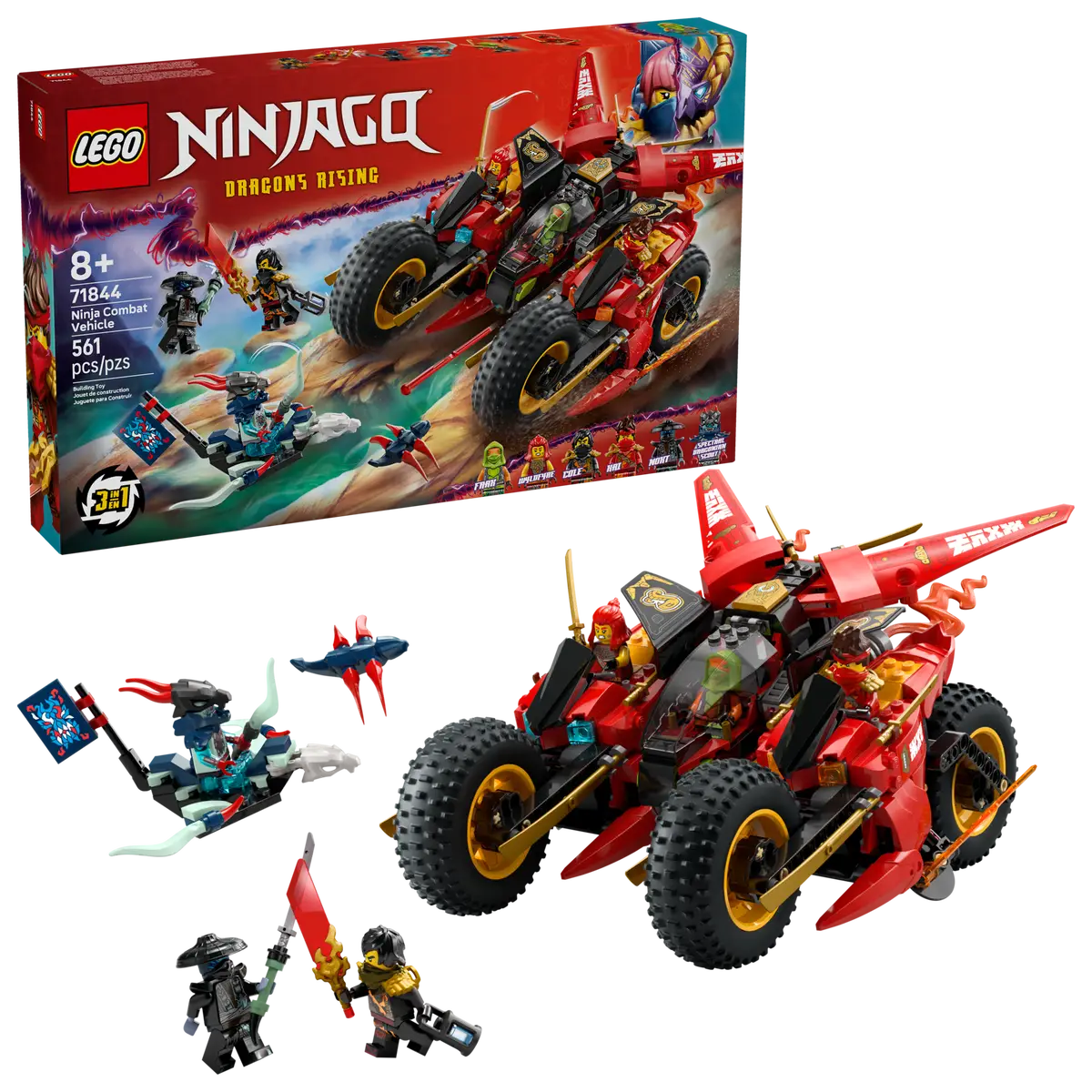LEGO® NINJAGO® Ninja Combat Vehicle (71844) – Sir Troy's Toy Kingdom
