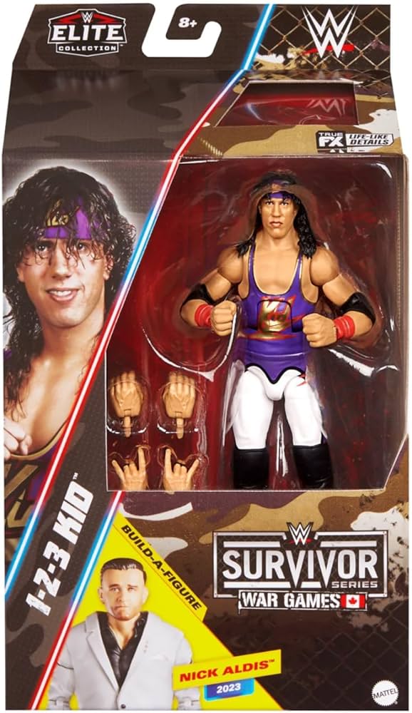WWE Elite Survivor Series War Games - 1-2-3 Kid with Nick Aldis BAF