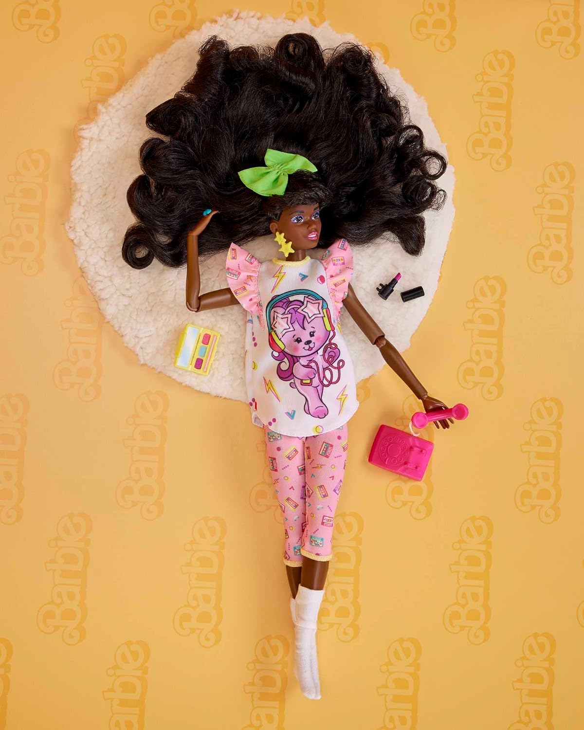 *Barbie Signature Rewind 80s Edition Slumber Party Doll Black