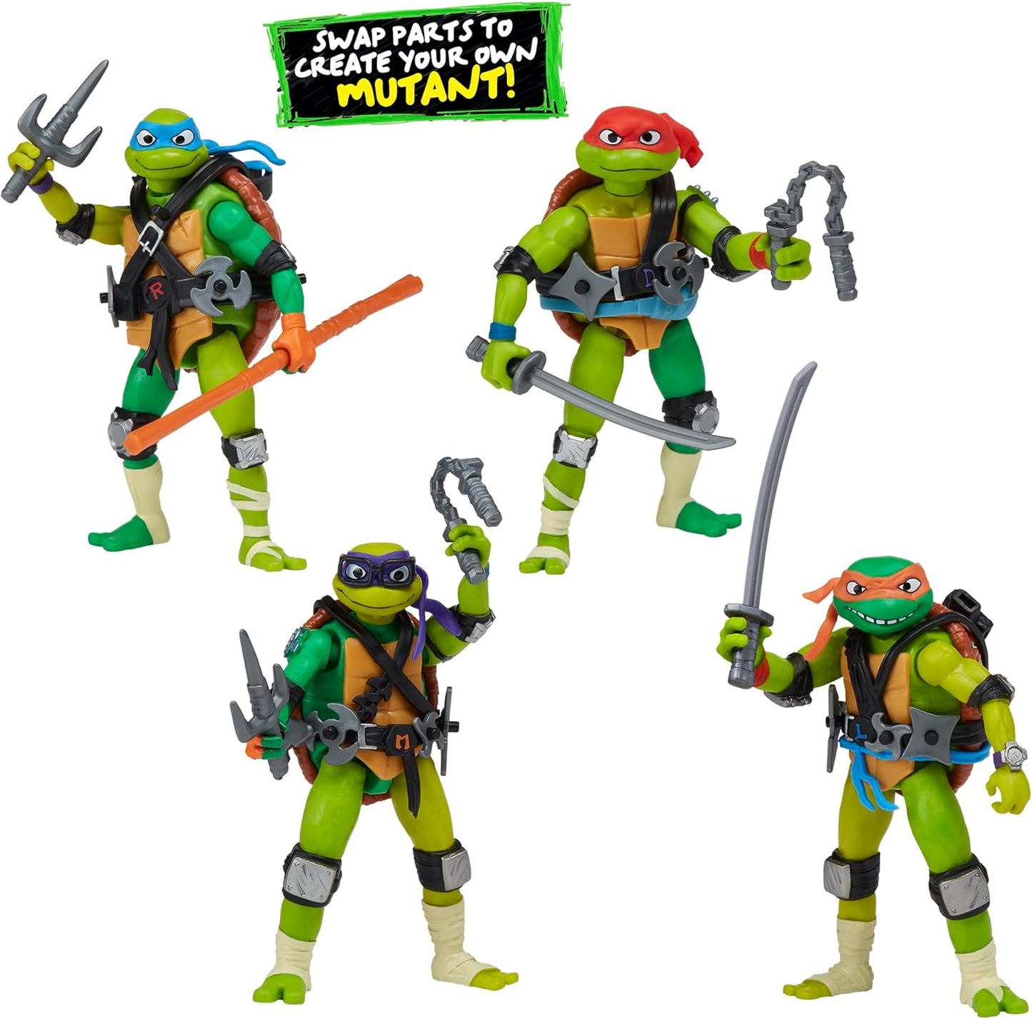 TMNT Tales of the TMNT Mix N Match Turtles Action Figure 4-Pack (Playmates)