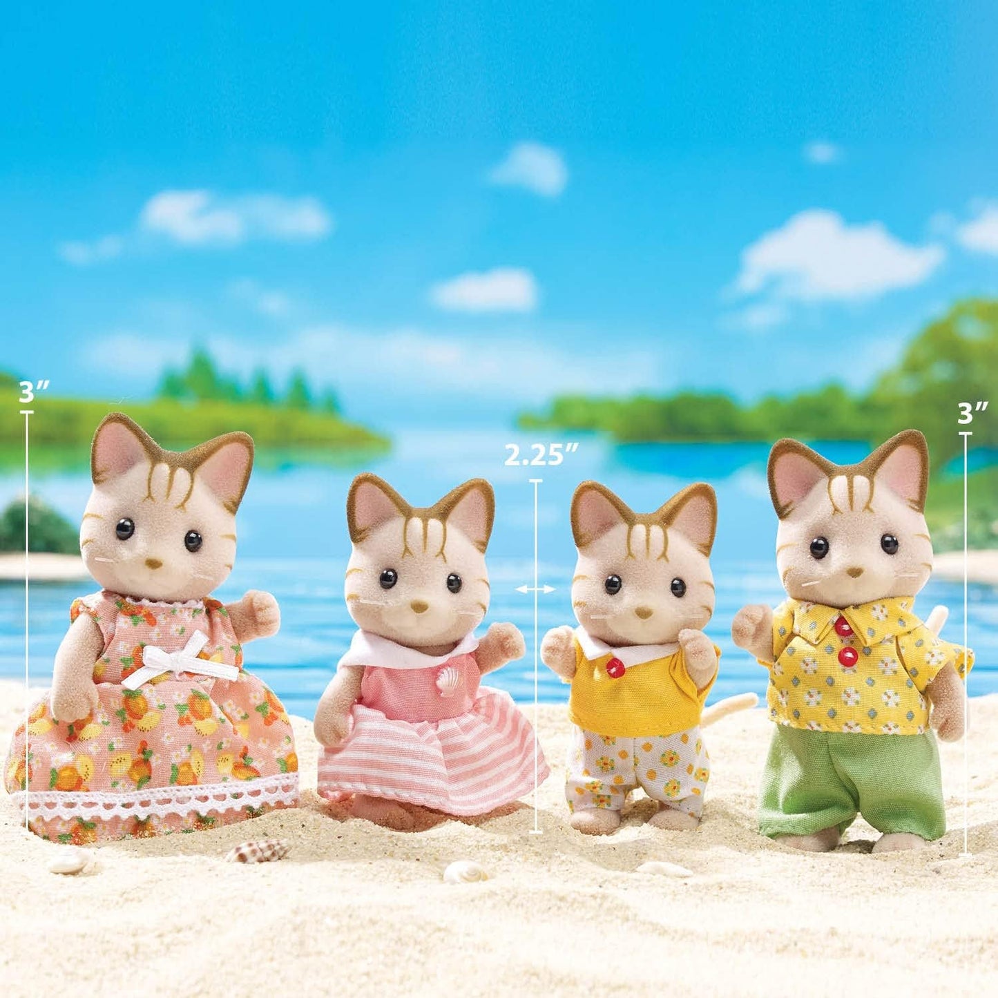 Sandy Cat Family - Calico Critters