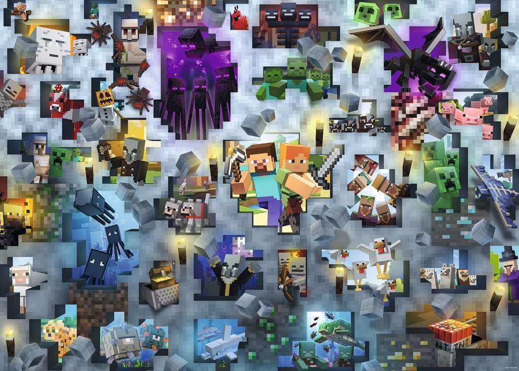 Minecraft - Mobs CHALLENGE 1000pc