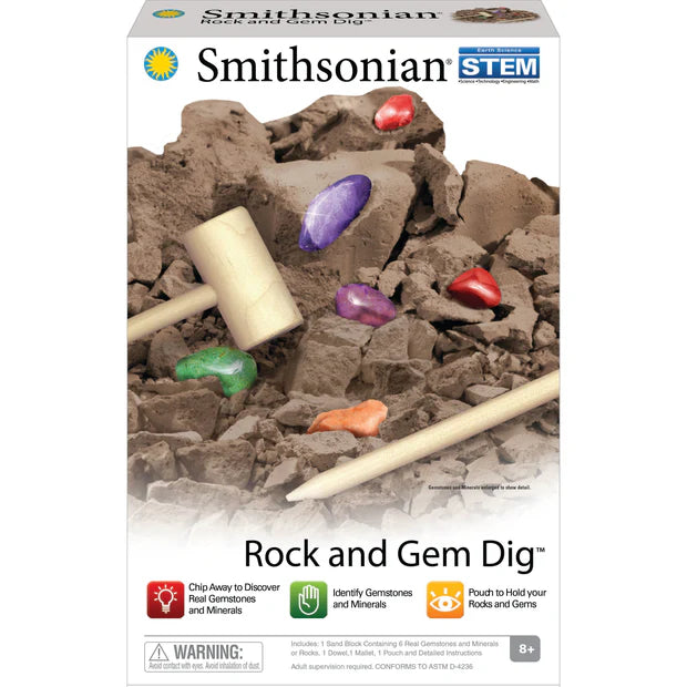 Smithsonian Rock and Gem Dig Value Set