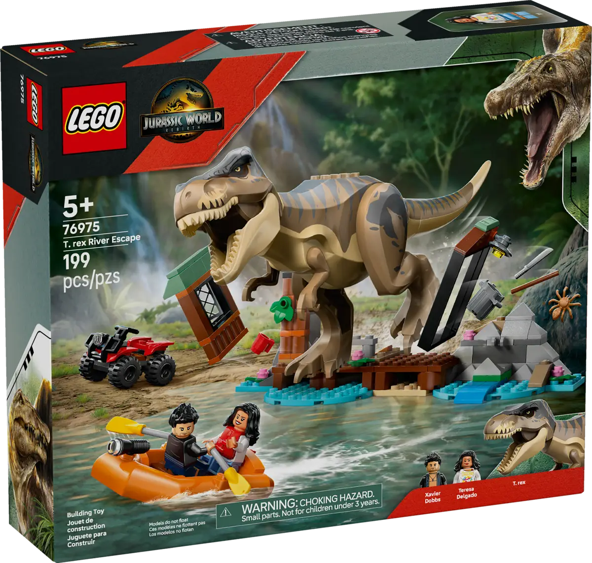 LEGO® Jurassic World T. rex River Escape (76975)
