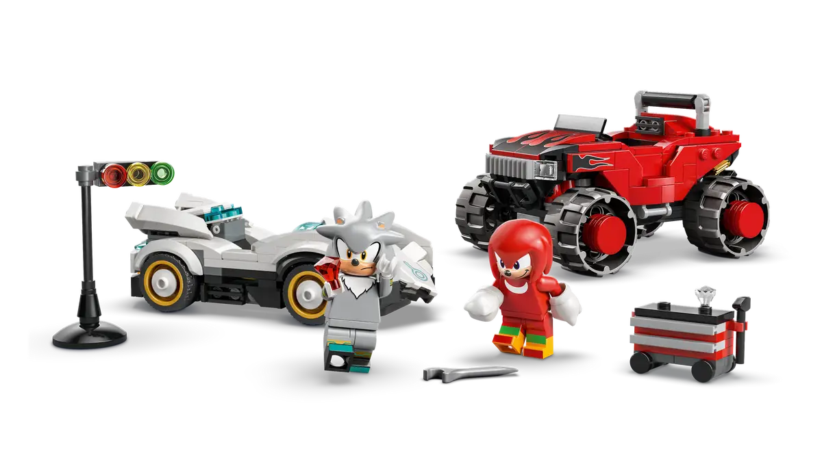 LEGO® Sonic the Hedgehog™ Silver's Car vs. Knuckles' Monster Truck (77118)