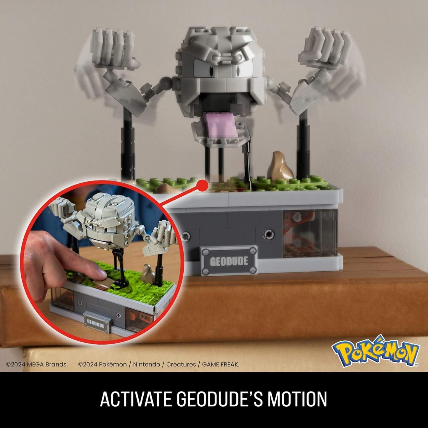 MEGA Pokemon: Mini Motion Geodude