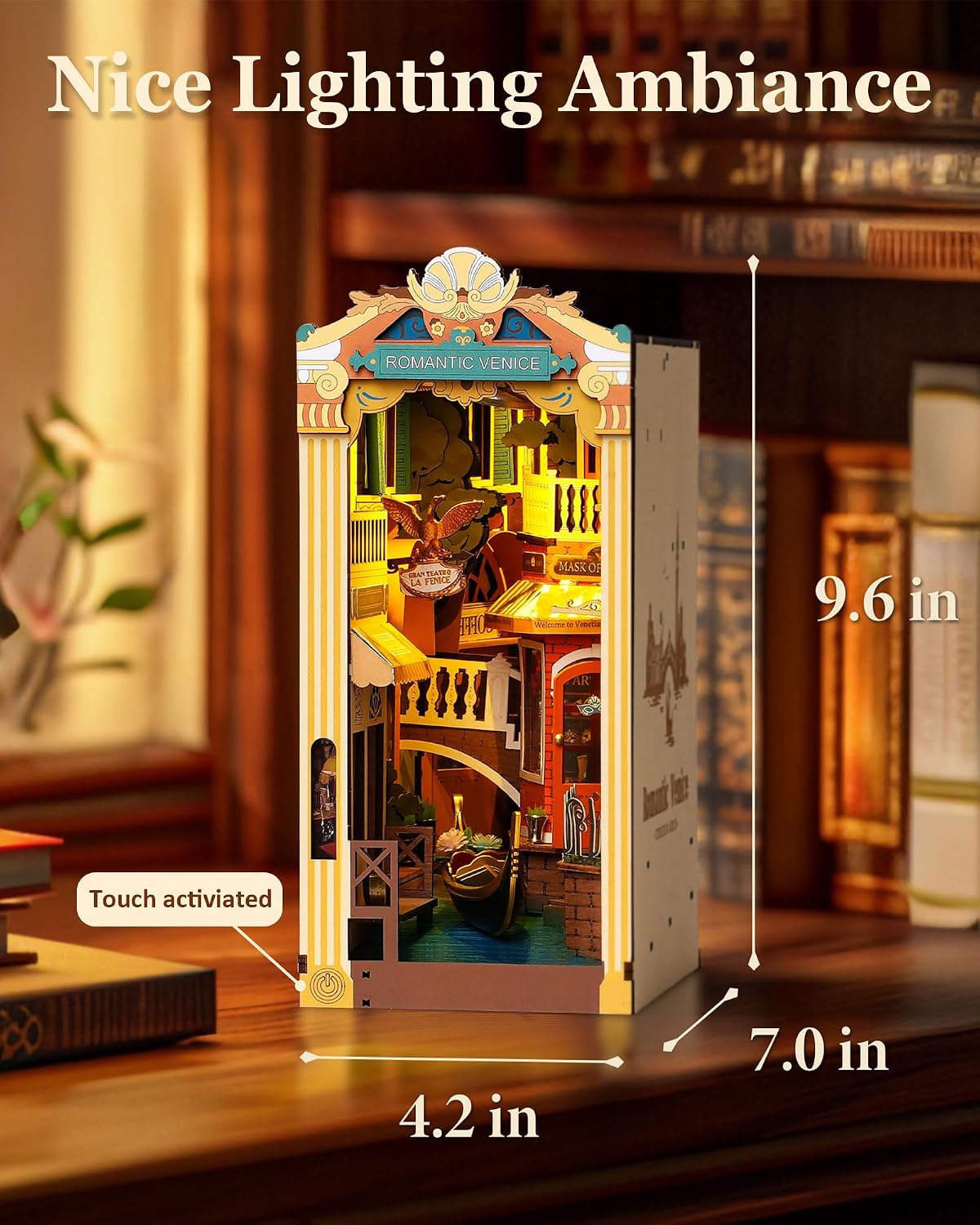DIY Miniature House Book Nook Kit: Romantic Venice