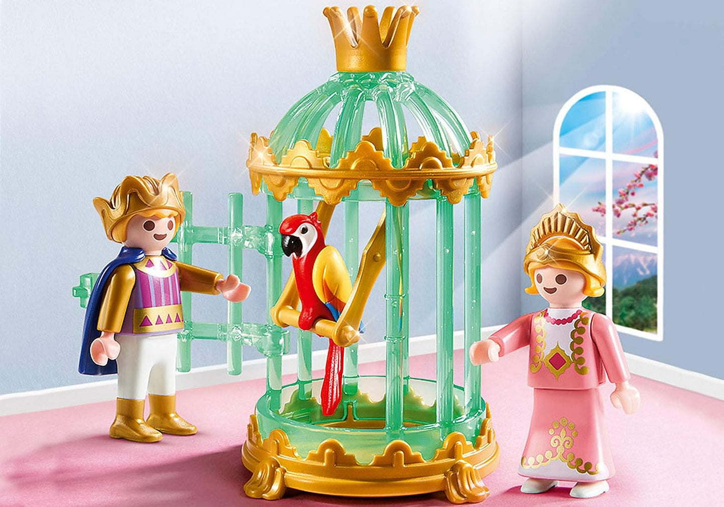 *Royal Children with Parrot Cage