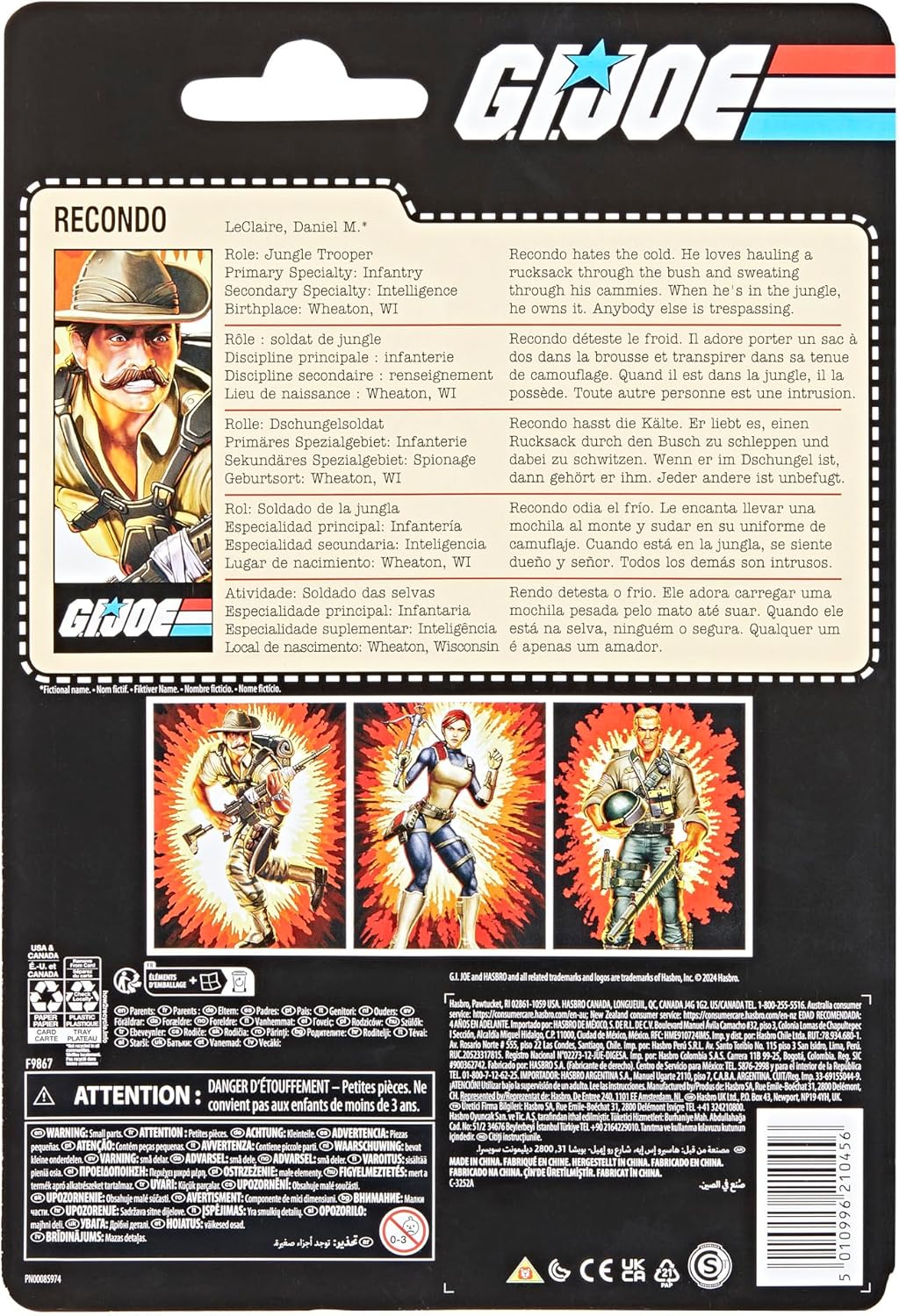 GI Joe Classified Retro Cardback Recondo (F9867)