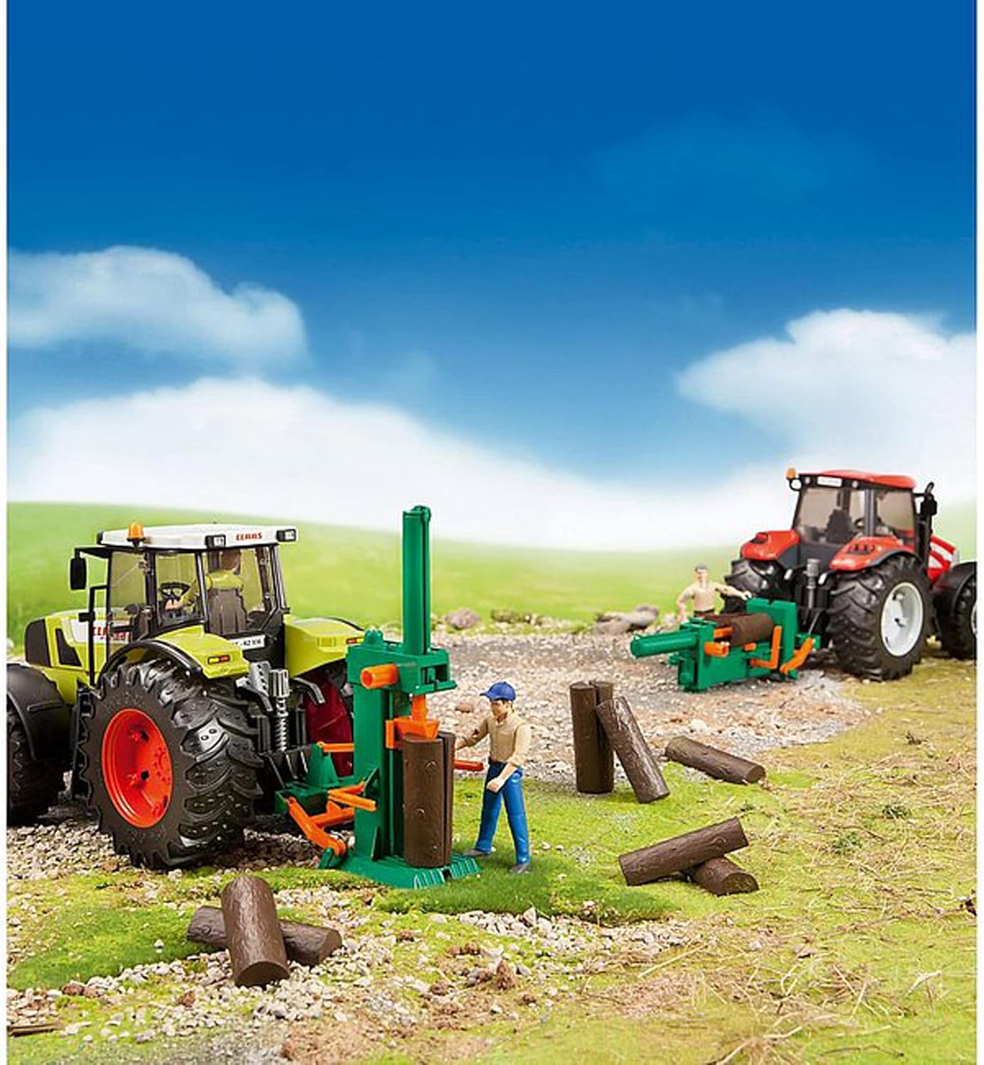 Bruder 62650 Bworld Log Splitter Set w/ Figure 10.7.7