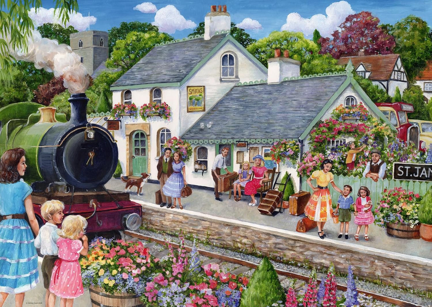 Whistle Stop Cottage 1000pc Puzzle