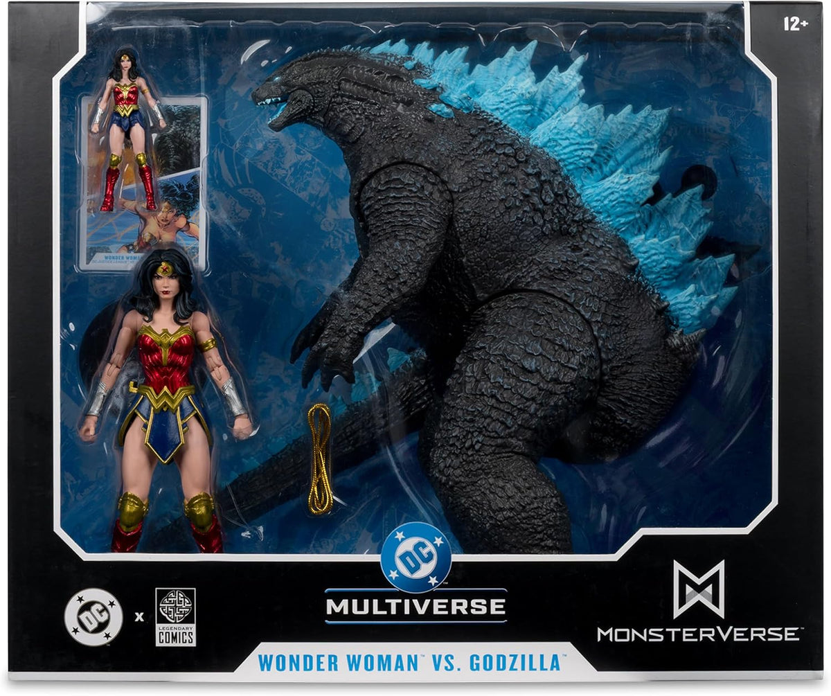 DC Multiverse Wonder Woman vs Godzilla Megafig