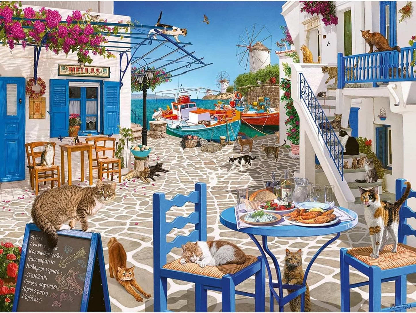 Cats of Mykonos 1500 Pc Puzzle