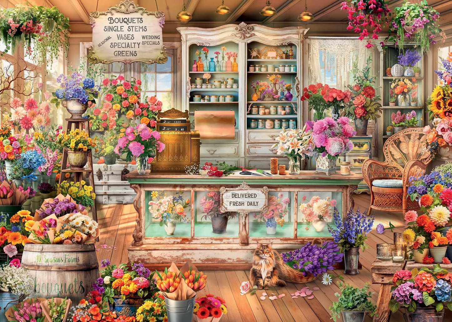 All Seasons Flower Shop 1000 Pc Puzzle
