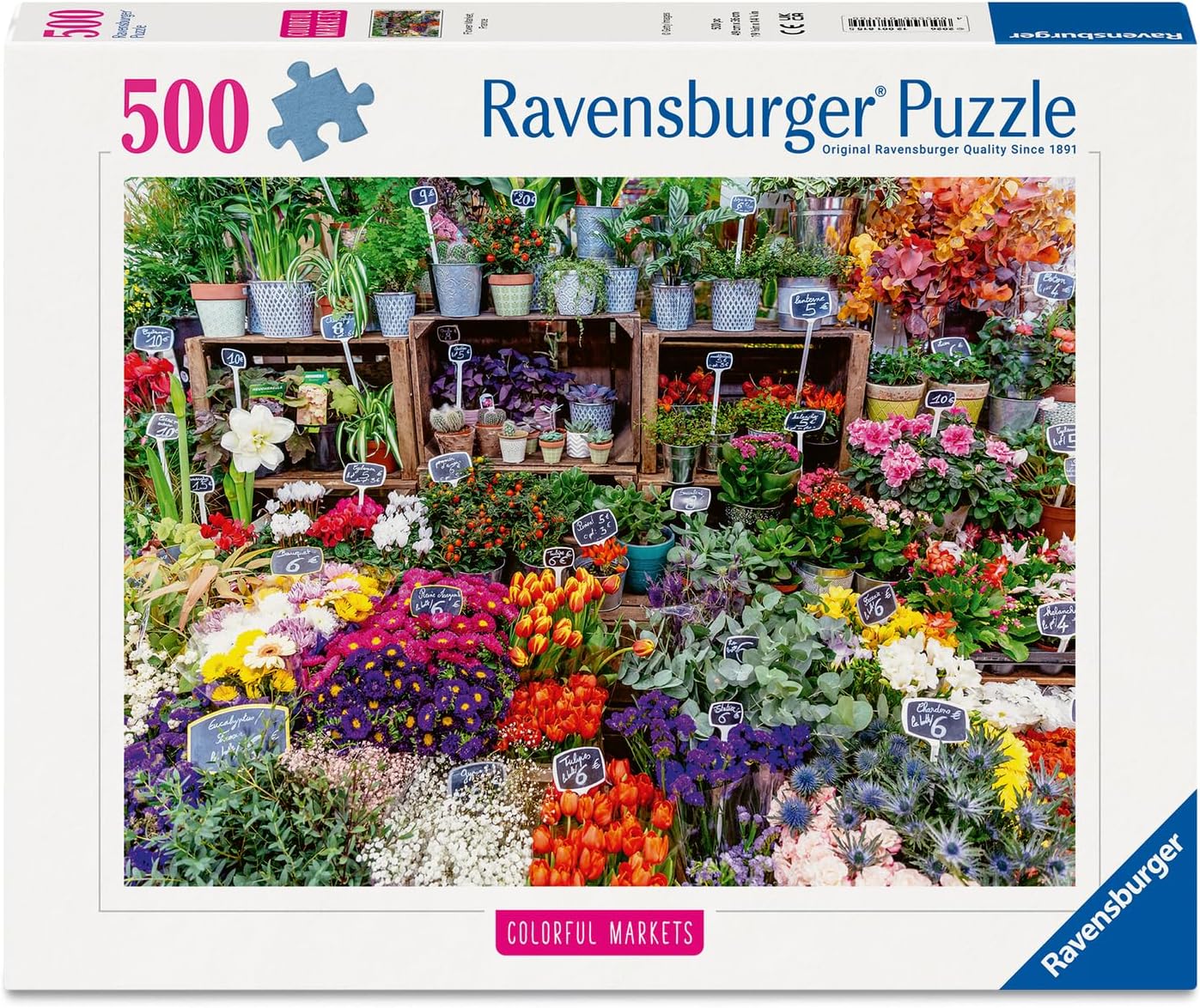 Flower Market, France 500pc Puzzle