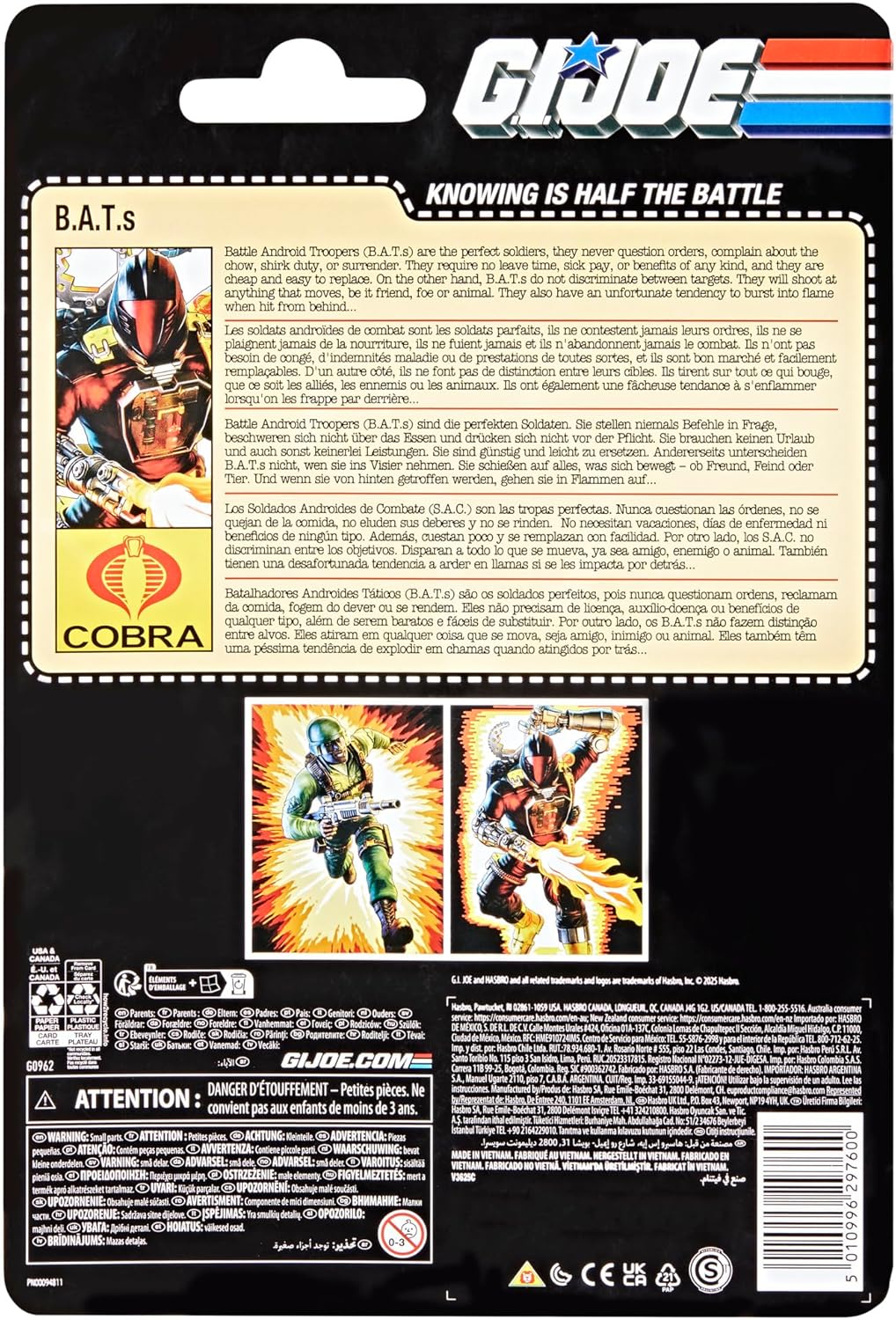 GI Joe Classified Retro B.A.T. (Battle Android Trooper) (G0962)