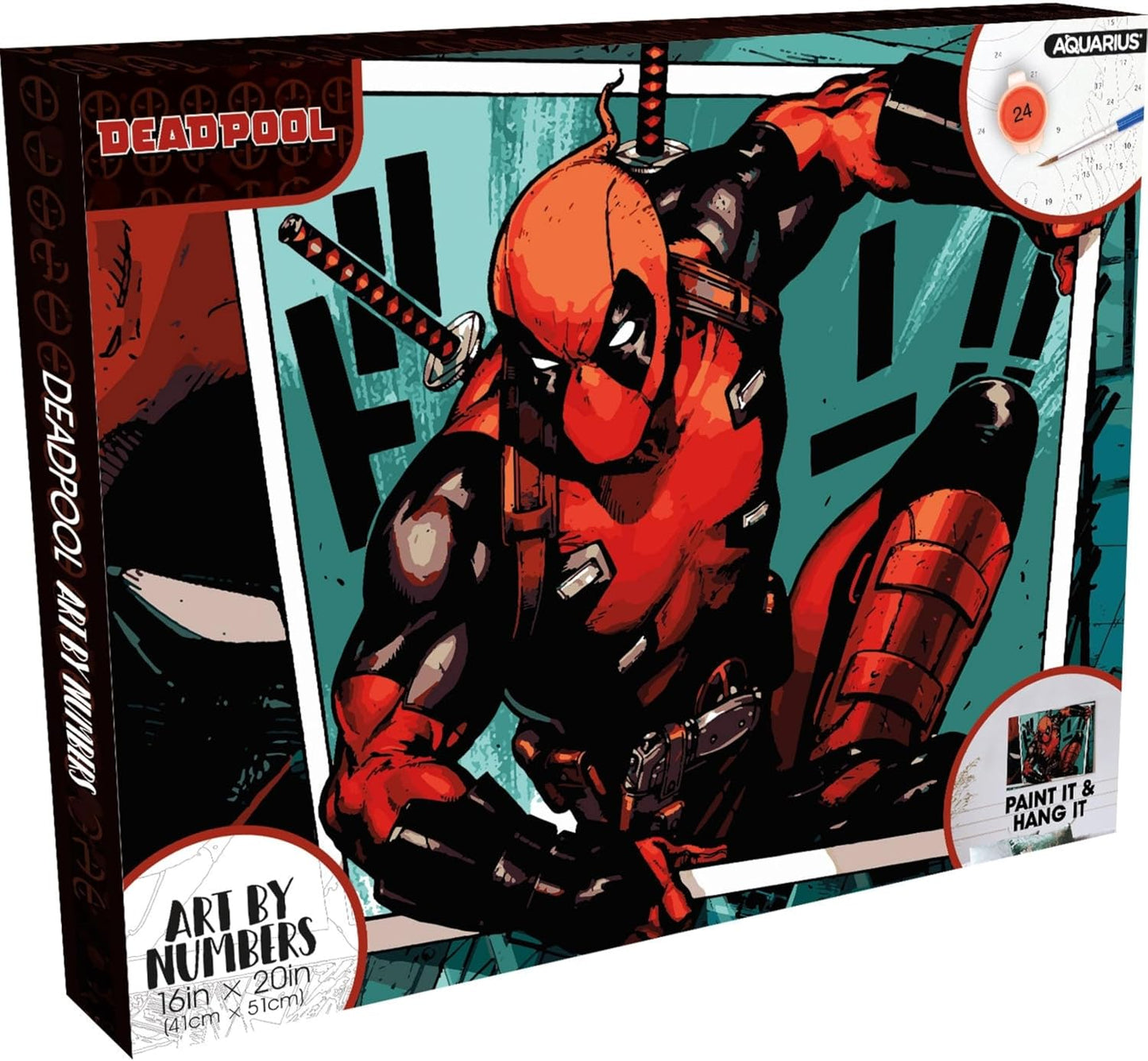 Marvel Deadpool Art By Numbers