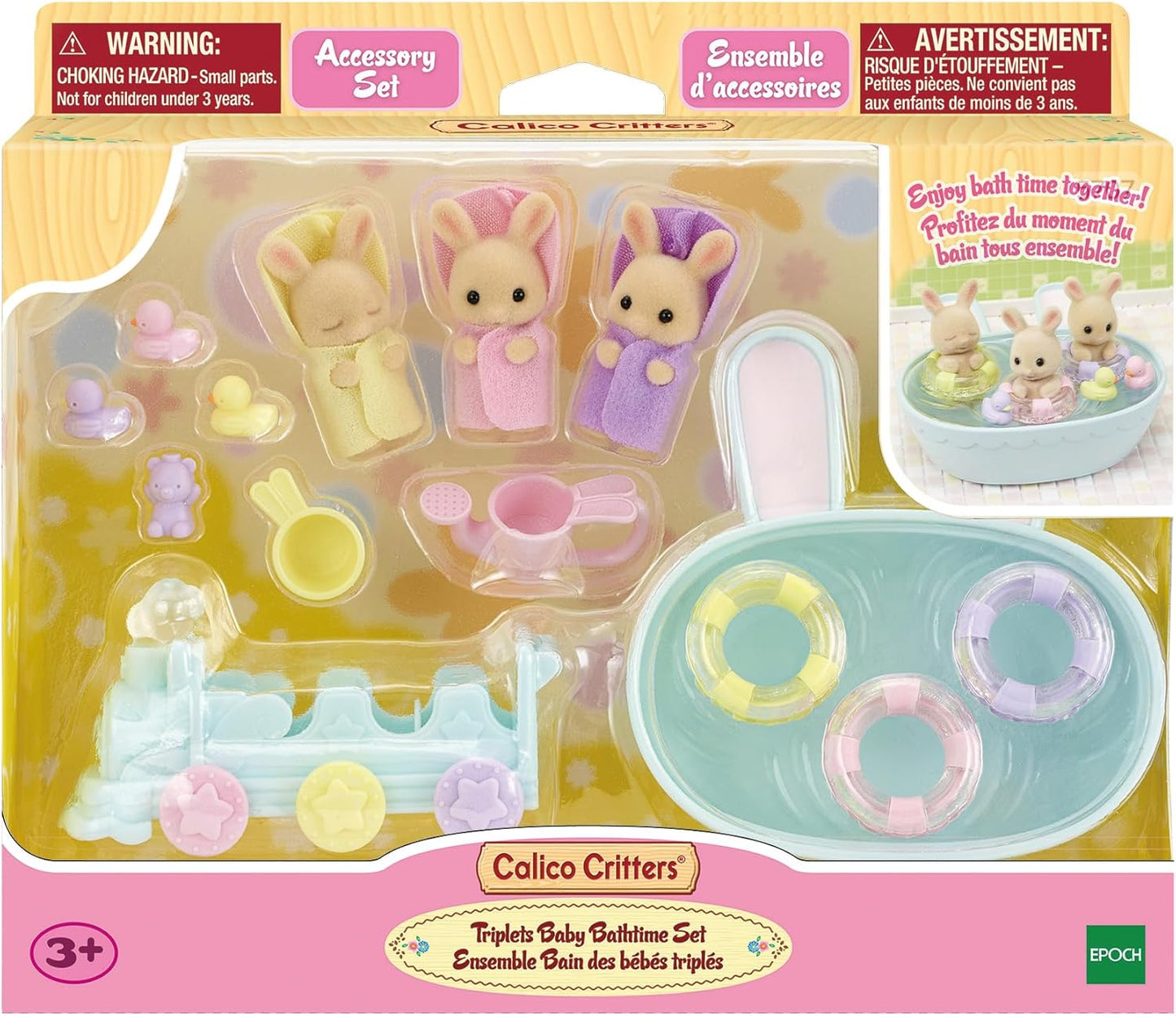 Triplets Baby Bathtime Set - Calico Critters
