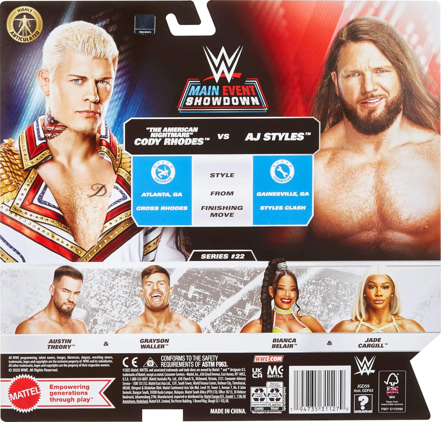 WWE Main Event Cody Rhodes & Aj Styles