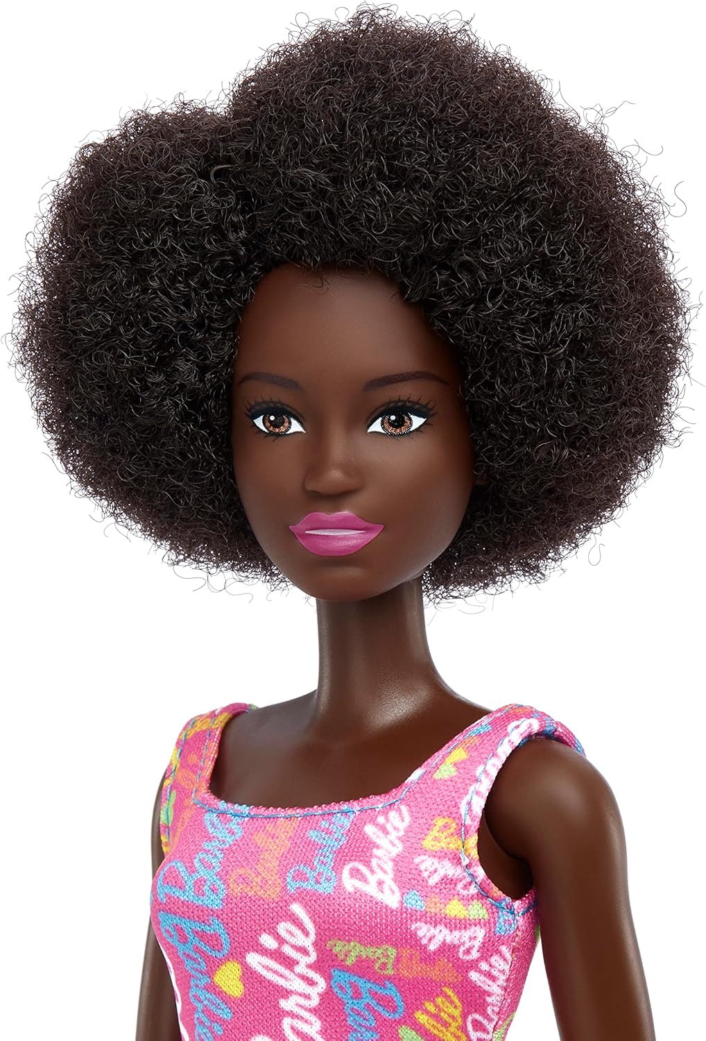 Barbie Doll Black with Pink Barbie Dress