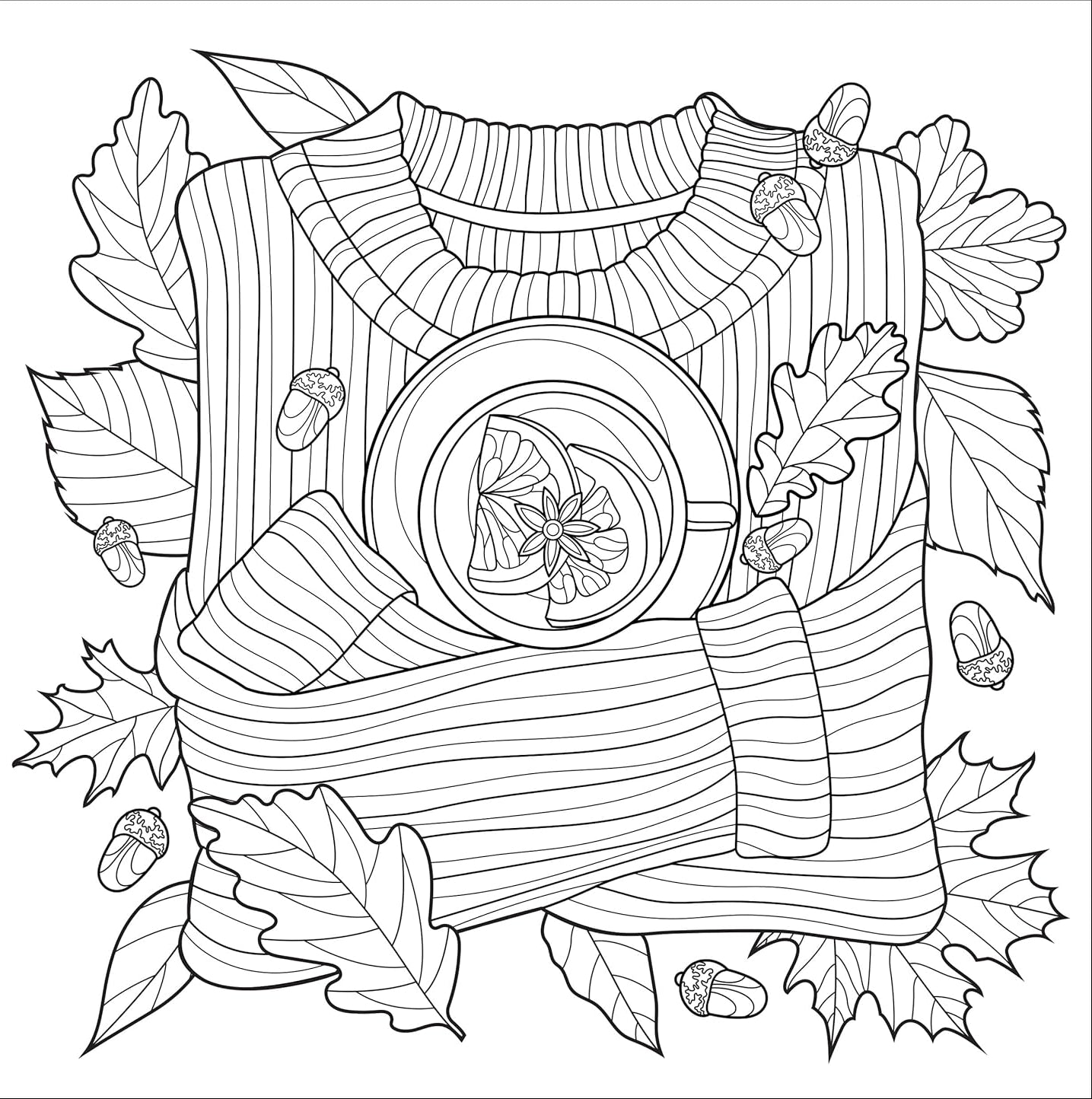 Adult Coloring Book Autumn Dreams