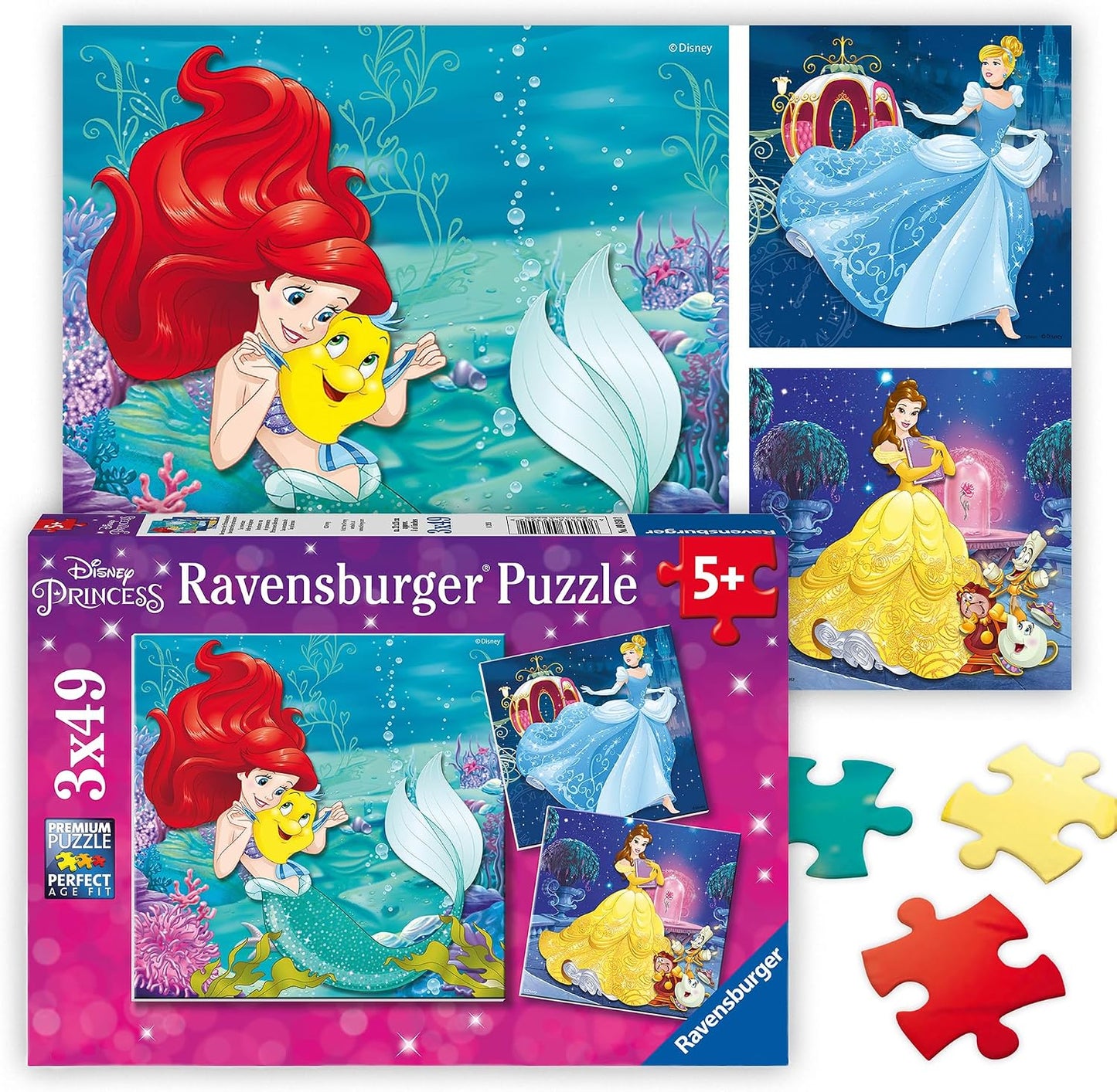 Disney Princess 3x49pc