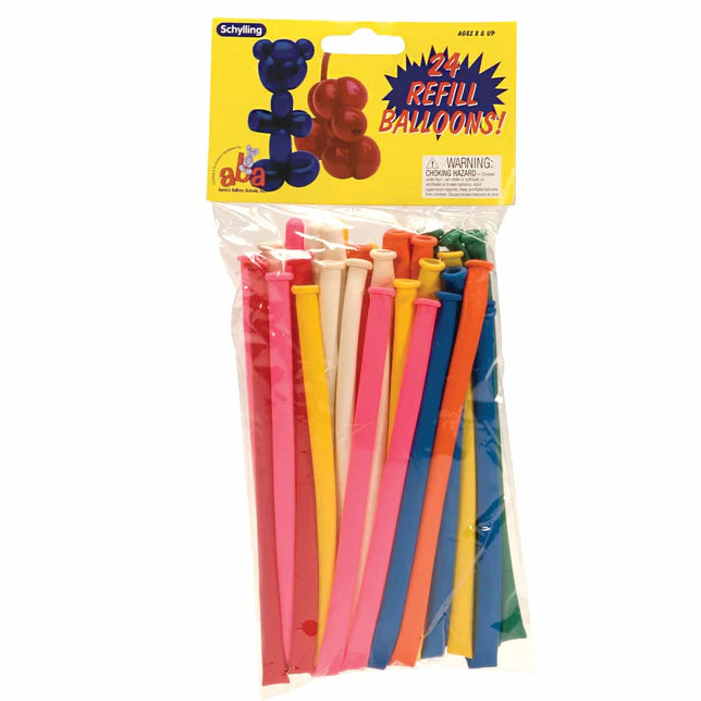 Schylling Balloon Animals Refill - 24pk
