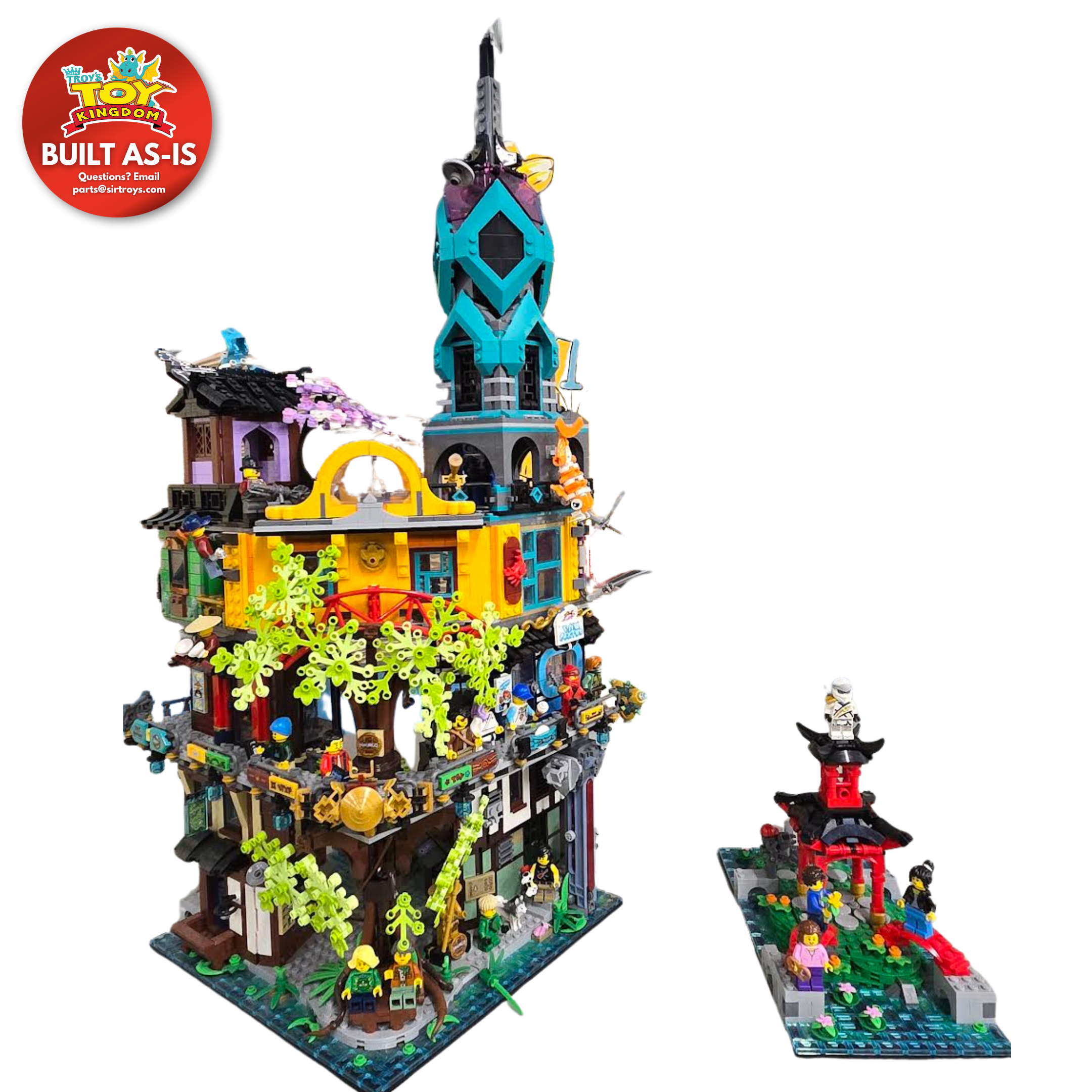 LEGO® NINJAGO® City Gardens (71741) BUILT AS-IS – Sir Troy's Toy
