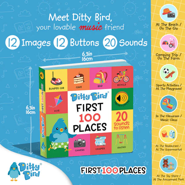 First 100 Places Interactive Sound Book