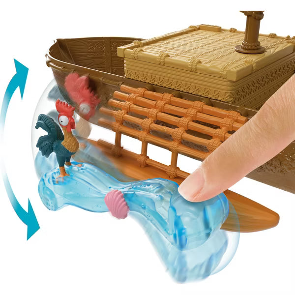 Disney Series Moana Boat Floating Ocean Voyager Canoe Playset